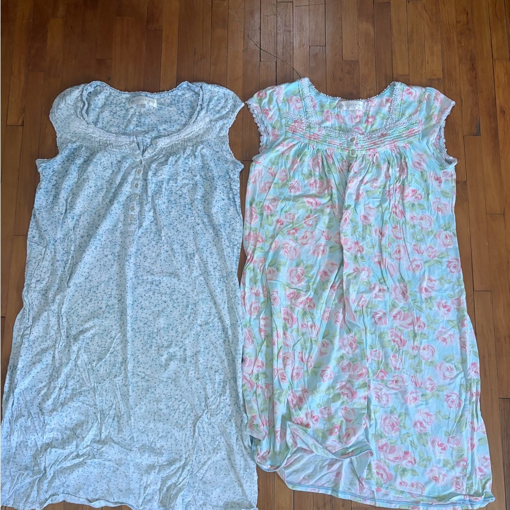 Eileen West Pastel Floral Nightgown